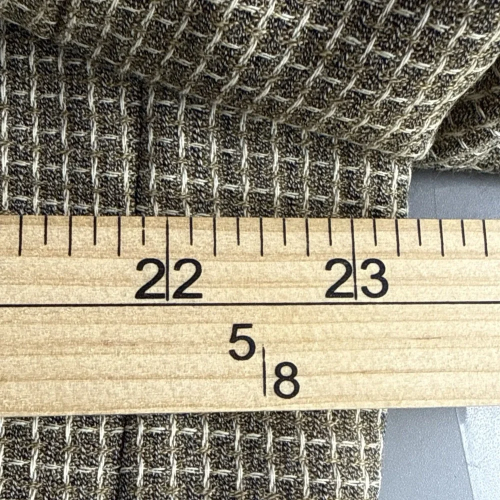 JACK VICTOR‎ Montreal Mens Virgin Wool Grid Tweed Sport Coat Blazer Tan Size 46R